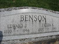 Benson, Edward J. and Freda K